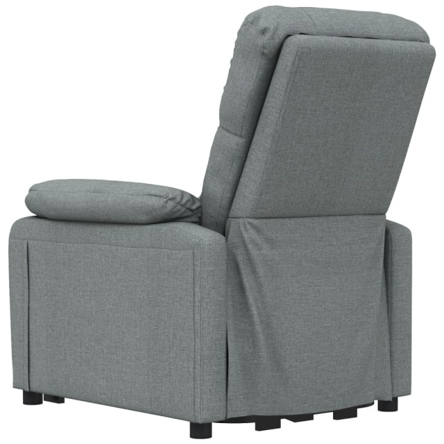 Fauteuil inclinable électrique Gris foncé Tissu