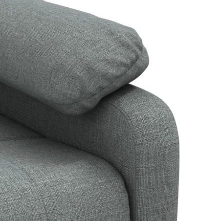Fauteuil inclinable électrique Gris foncé Tissu