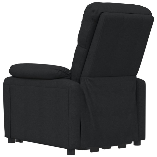 Fauteuil inclinable électrique Noir Tissu