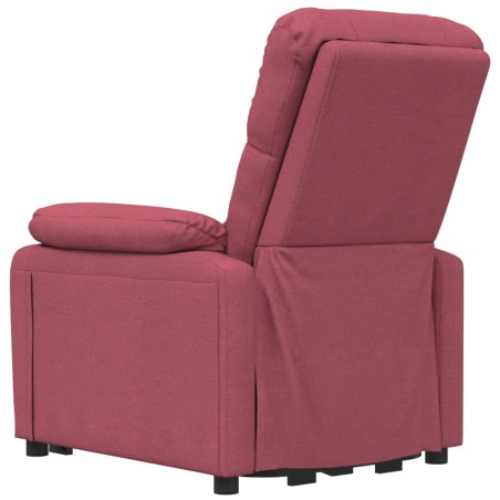 Fauteuil inclinable électrique Rouge bordeaux Tissu