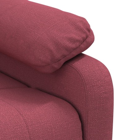 Fauteuil inclinable électrique Rouge bordeaux Tissu