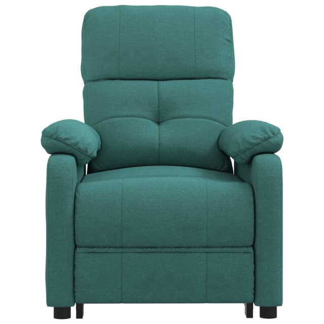 Fauteuil inclinable électrique Vert foncé Tissu