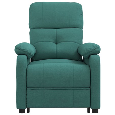 Fauteuil inclinable électrique Vert foncé Tissu
