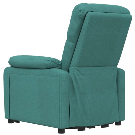Fauteuil inclinable électrique Vert foncé Tissu