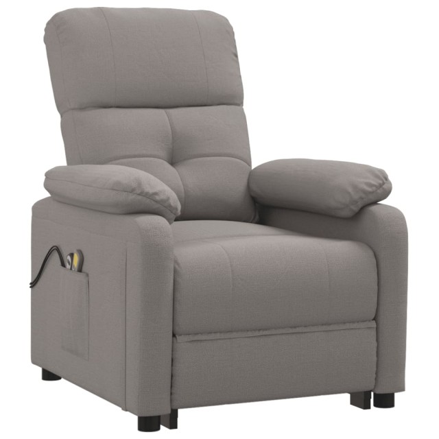Fauteuil électrique de massage Taupe Tissu