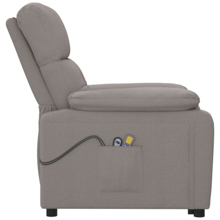 Fauteuil électrique de massage Taupe Tissu