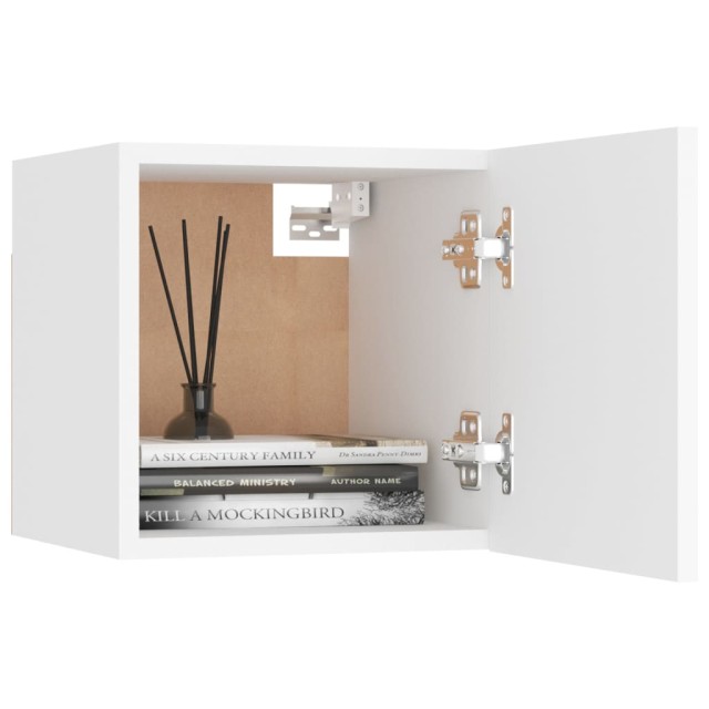 Ensemble de meubles TV 8 pcs Blanc Bois d'ingénierie