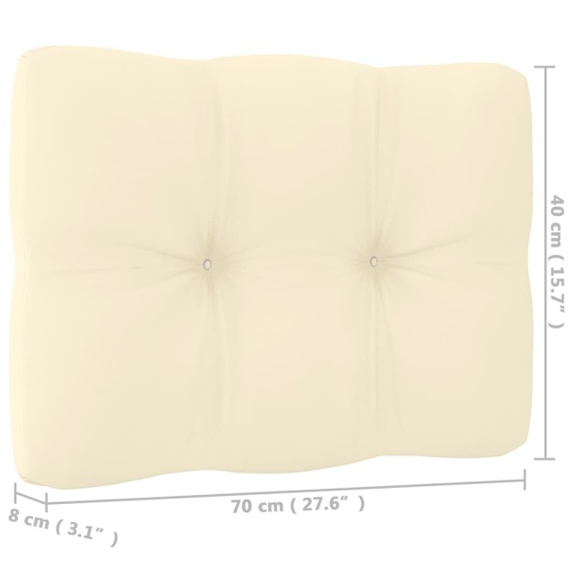 Canapé 4 places de jardin avec coussins Bois de pin massif