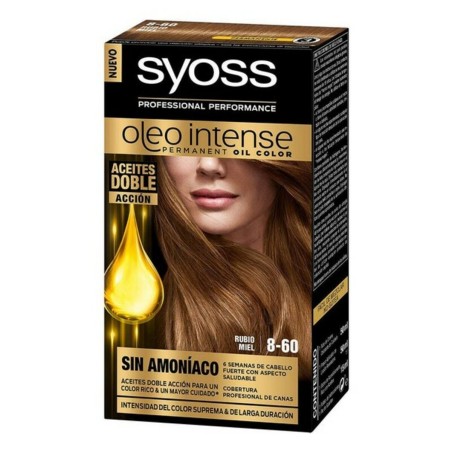 Permanente Kleur  Syoss Olio Intense Geen ammoniak Nº 8,60 Honingblon