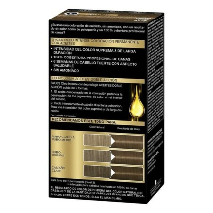Teinture permanente  Syoss Olio Intense Sans ammoniaque Nº 6,10 Blond 2