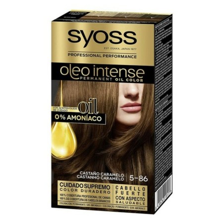 Dauerfärbung  Syoss Olio Intense Ohne Ammoniak Nº 5,86 Kastanie Kara