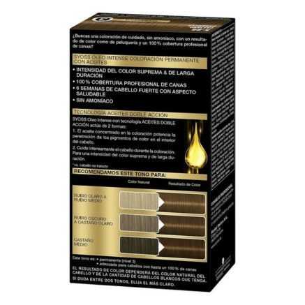 Dauerfärbung  Syoss Olio Intense Ohne Ammoniak Nº 5,86 Kastanie Kara 2