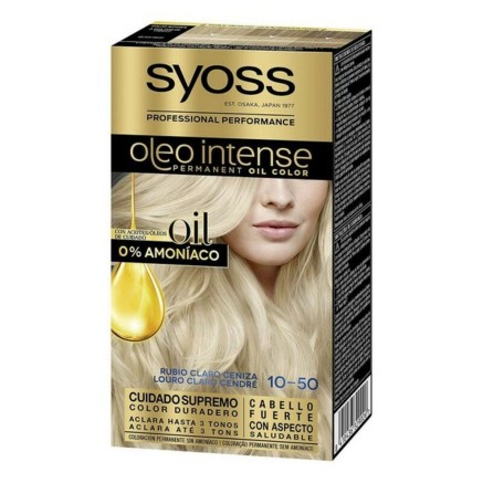 Tinte Permanente  Syoss Olio Intense Sin amoniaco Nº 10,50 Rubio Clar