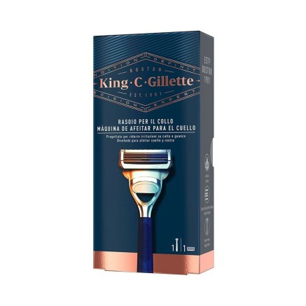 Handmatig scheermesje King C Gillette Neck Razor Blauw