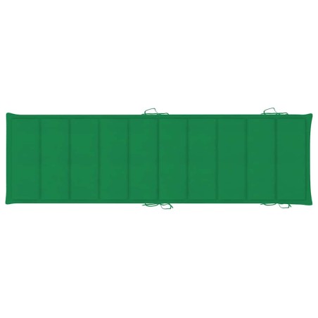 Chaises longues lot de 2 avec coussins Bois d'acacia solide