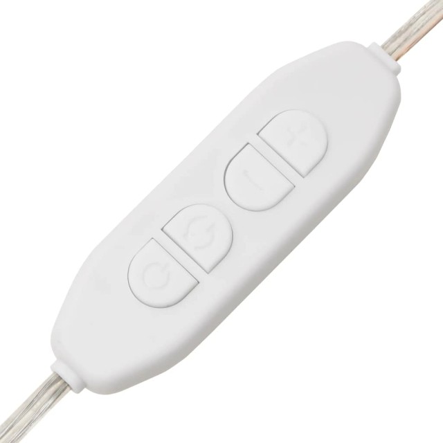 Miroir mural sans cadre avec lampes LED Rond Verre