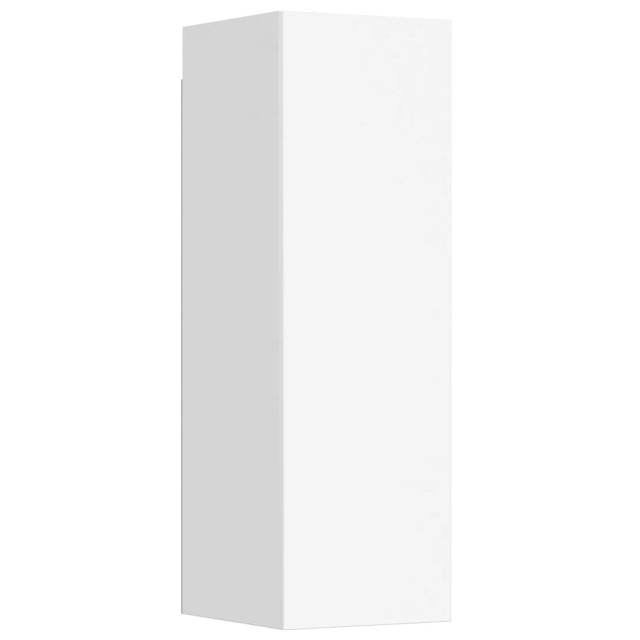 Ensemble de meubles TV 3 pcs Blanc Bois d'ingénierie