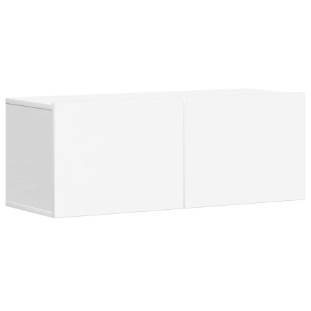 Ensemble de meubles TV 5 pcs Blanc Bois d'ingénierie