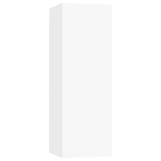 Ensemble de meubles TV 4 pcs Blanc Bois d'ingénierie
