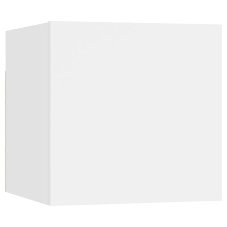 Ensemble de meuble TV 7 pcs Blanc Bois d'ingénierie