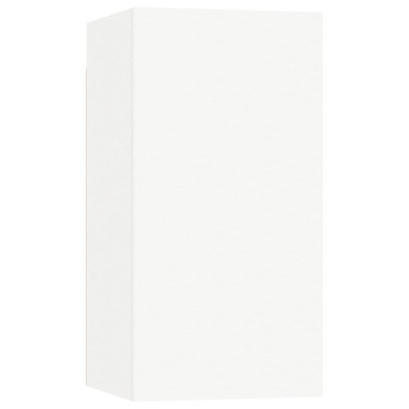 Ensemble de meubles TV 4 pcs Blanc Bois d'ingénierie