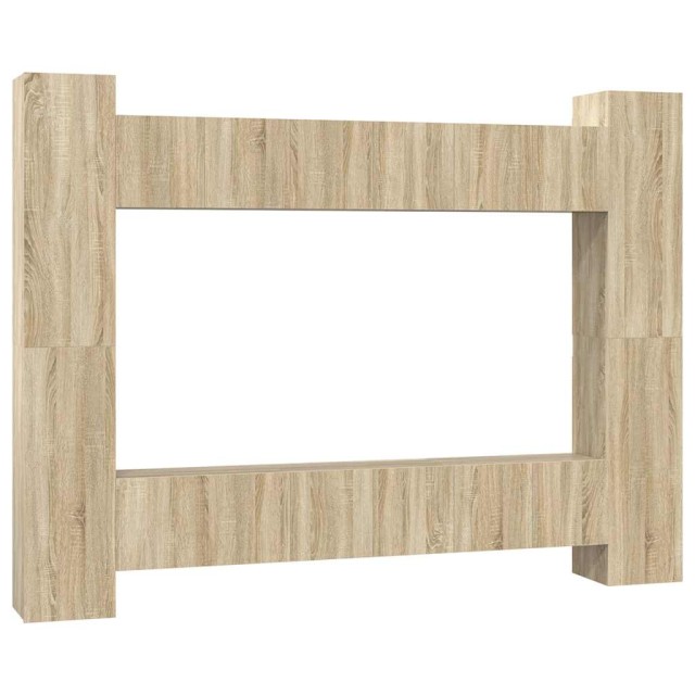 Ensemble de meubles TV 10 pcs Chêne sonoma Bois d'ingénierie
