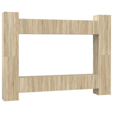 Ensemble de meubles TV 10 pcs Chêne sonoma Bois d'ingénierie
