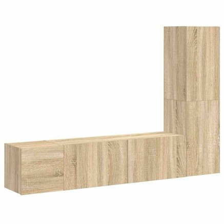 Ensemble de meubles TV 3 pcs Chêne sonoma Bois d'ingénierie 2