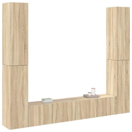 Ensemble de meuble TV 6 pcs Chêne sonoma Bois d'ingénierie