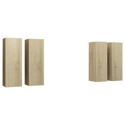 Meubles TV 4 pcs Chêne sonoma 30,5x30x90 cm Bois d'ingénierie 2