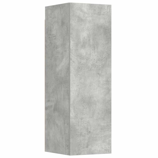 Ensemble de meubles TV 3 pcs Gris béton Bois d'ingénierie