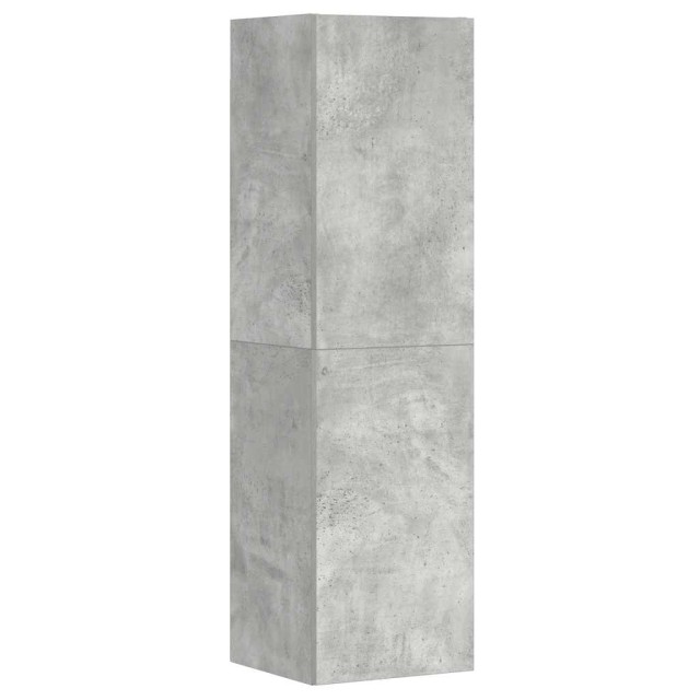 Ensemble de meubles TV 3 pcs Gris béton Bois d'ingénierie