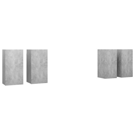 Meubles TV 4 pcs Gris béton 30,5x30x60 cm Bois d'ingénierie 2