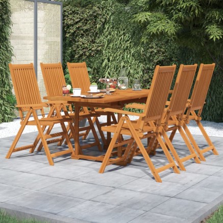 Ensemble à manger de jardin 7 pcs Bois d'acacia massif