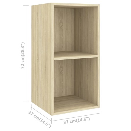 Ensemble de meubles TV 3 pcs Chêne sonoma Bois d'ingénierie