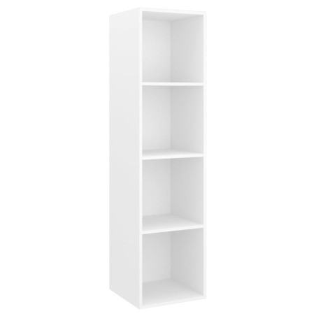Ensemble de meuble TV 2 pcs Blanc Bois d'ingénierie