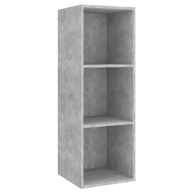 Ensemble de meuble TV 2 pcs Gris béton Bois d'ingénierie