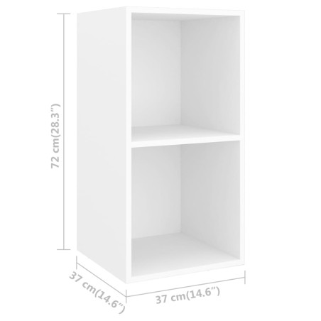 Ensemble de meubles TV 4 pcs Blanc Bois d'ingénierie
