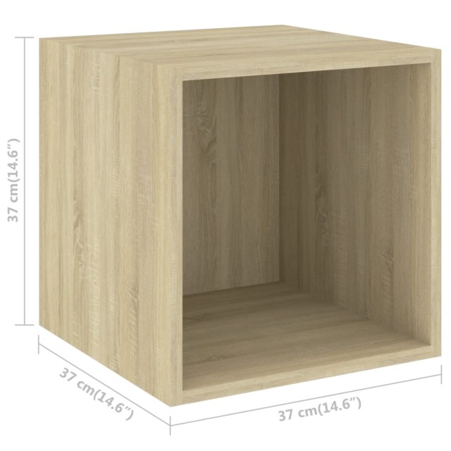 Ensemble de meuble TV 3 pcs Chêne sonoma Bois d'ingénierie