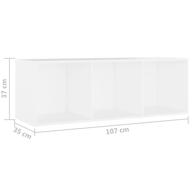 Meubles TV 3 pcs Blanc 107x35x37 cm Bois d'ingénierie