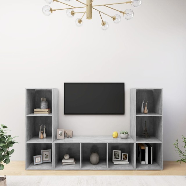 | Meuble TV | 3 pcs 37 x 35 x 107.5 cm