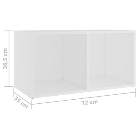 Meubles TV 4 pcs Blanc 72x35x36,5 cm Bois d'ingénierie