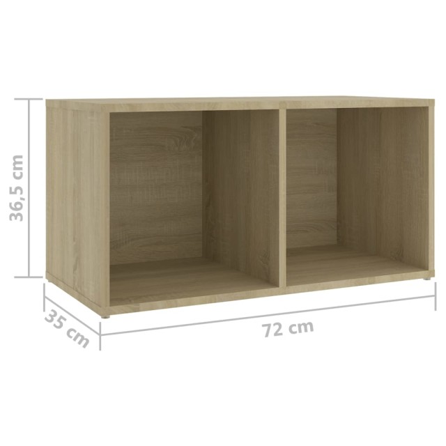 Meubles TV 4 pcs Chêne sonoma 72x35x36,5 cm Bois d'ingénierie