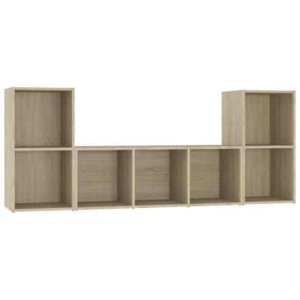 Ensemble de meubles TV 3 pcs Chêne sonoma Bois d'ingénierie 2