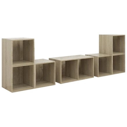 Ensemble de meubles TV 6 pcs Chêne sonoma Bois d'ingénierie 2