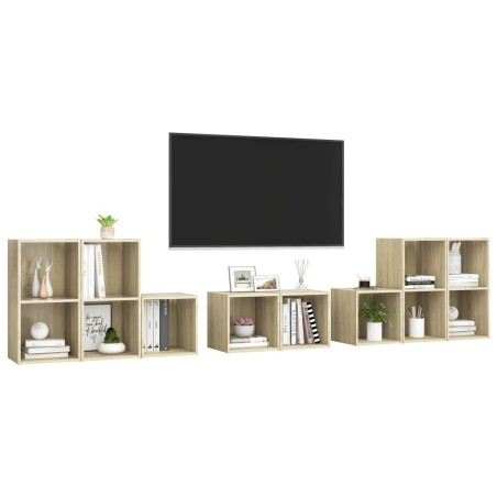 Ensemble de meubles TV 8 pcs Chêne sonoma Bois d'ingénierie