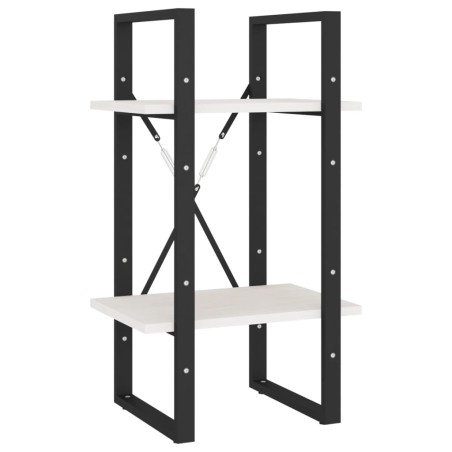 Bibliothèque à 5 niveaux Blanc 40x30x175 cm Bois de pin