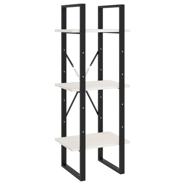 Bibliothèque à 5 niveaux Blanc 40x30x175 cm Bois de pin