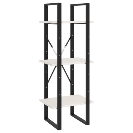 Bibliothèque à 5 niveaux Blanc 40x30x175 cm Bois de pin