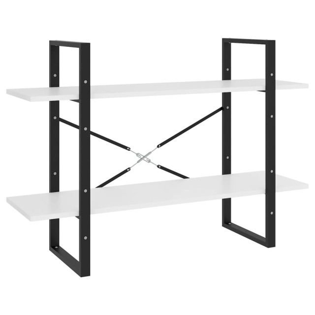 Bibliothèque à 5 niveaux Blanc 100x30x175 cm Bois d'ingénierie